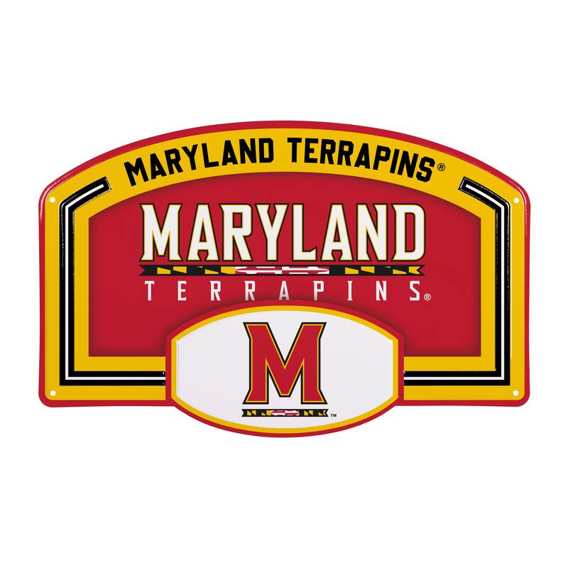 University of Maryland Embossed Steel Wall Sign, 11" x 17"