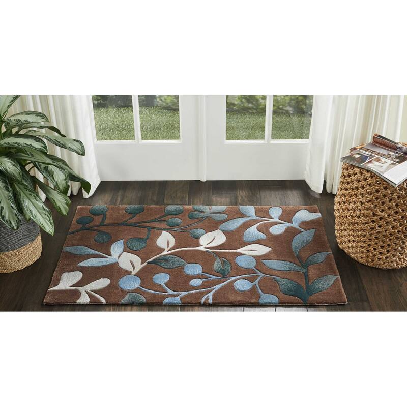 Nourison Contours Hand-tufted Botanical Area Rug