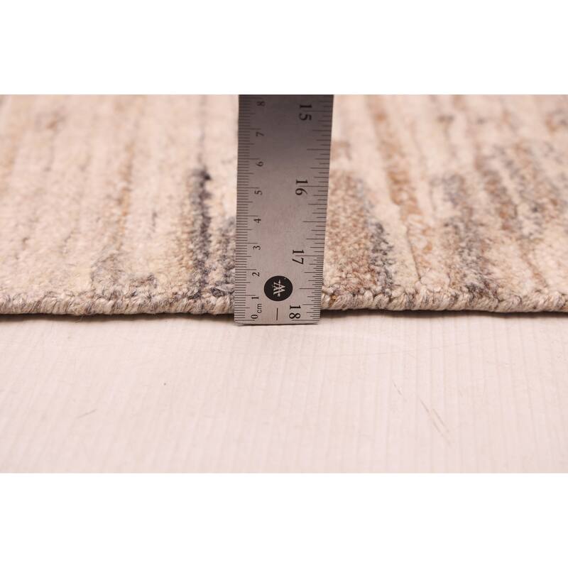 ECARPETGALLERY Hand Loomed Elysian Beige Rug - 8'1 x 9'10