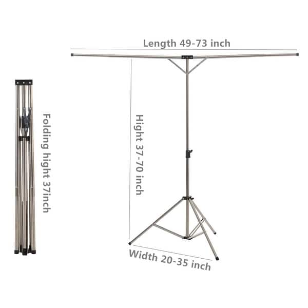 Foldable Portable Space Saving Clothes Drying Rack, Heavy Duty Stainless Steel Laundry Drying