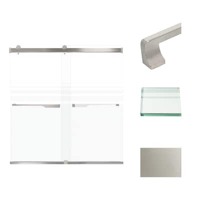 Transolid BRP606208F-J 62" High x 60" Wide Bypass Frameless Shower