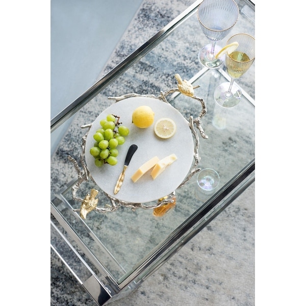 A&B の「Alvada Decorative Marble トレー A&B Home Alvada Decorative Marble Tray - Bed Bath & Beyond - 19531532