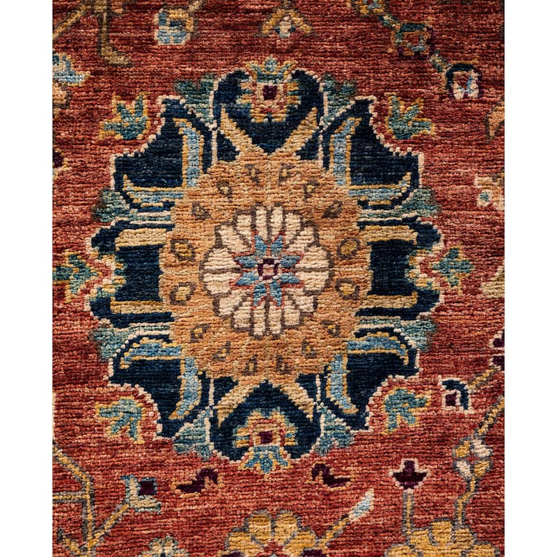 Serapi One-of-a-Kind Hand-Knotted Area Rug - Orange - 8' 1" x 10' 1"