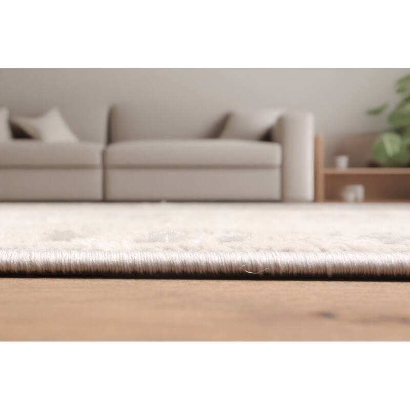 ECARPETGALLERY Machine Made Quinn Grey Area Rug