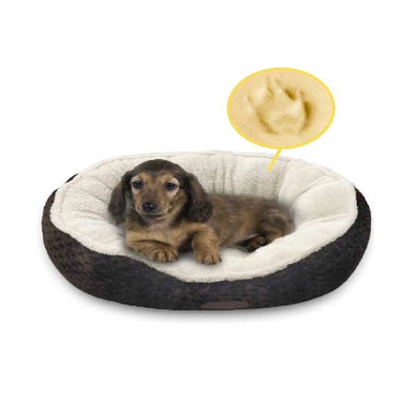 round memory foam dog bed