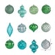 preview thumbnail 2 of 2, Holiday Lux Shatterproof, 12 Count Christmas Tree Ornament Set, 100mm