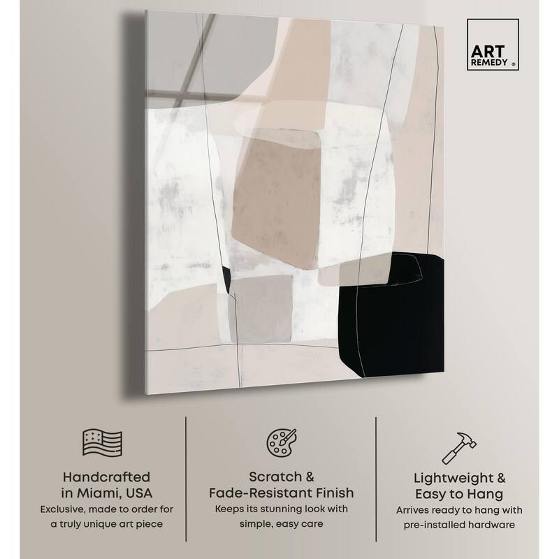 Neutral Forms I Acrylic by Art Remedy, Ready to Hang