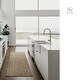 preview thumbnail 3 of 11, Fireclay Single Bowl Farmhouse Apron Kitchen Sink with Sink Grid and Drain