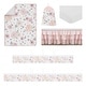 preview thumbnail 2 of 4, Boho Floral Girl Sweet Jojo Designs 6pc Crib Bedding + BreathableBaby Breathable Mesh Liner Bohemian Farmhouse