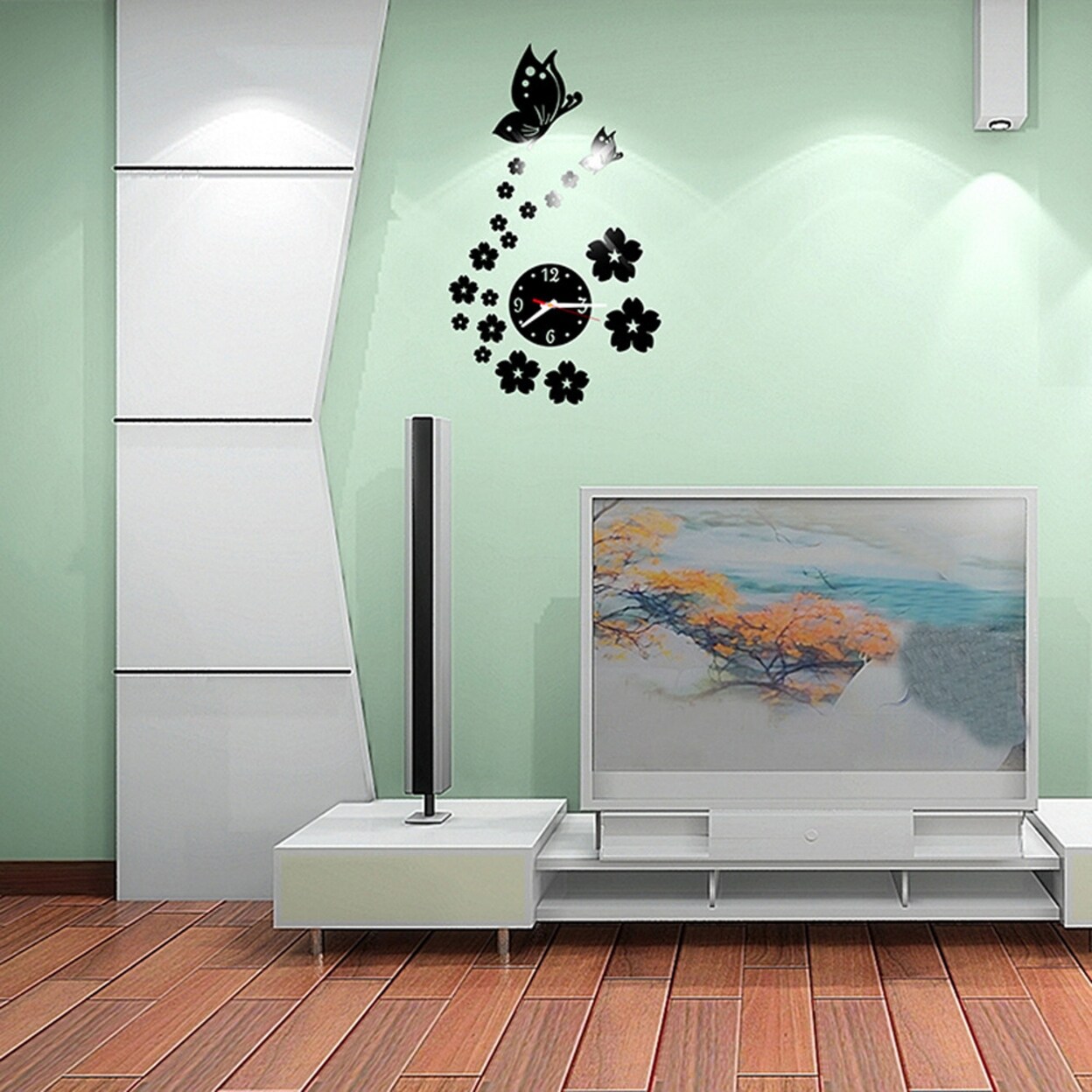 Shop Butterfly Removable Diy Acrylic 3d Mirror Wall Sticker Decorative Clock Overstock 31788519