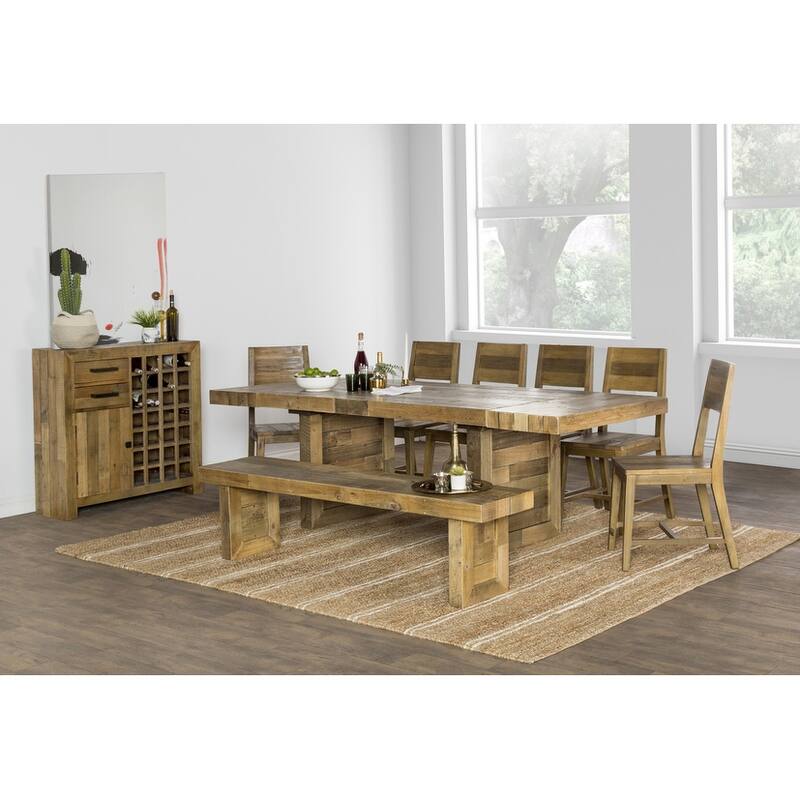 The Gray Barn Fairview Reclaimed Wood Extending Dining Table