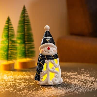 Pittsburgh Penguins Snowman LED Garden Statuary, 8"