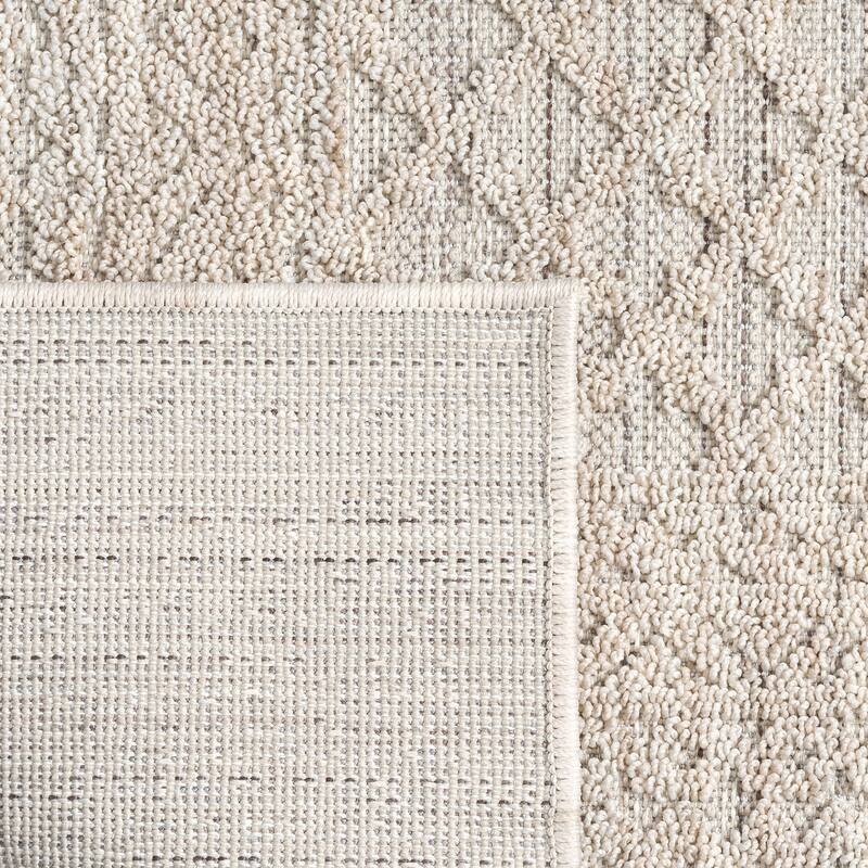 Wron Contemporary Geometric Performance Indoor/Outdoor Area Rug by Sevita