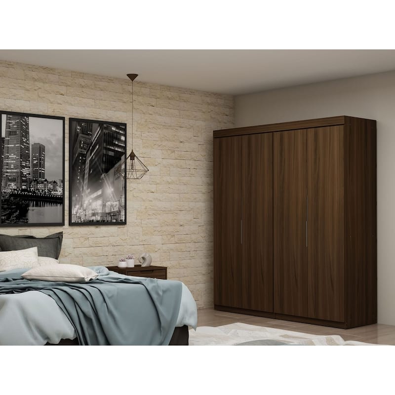 Manhattan Comfort Mulberry 9-Piece Wardrobe Closet