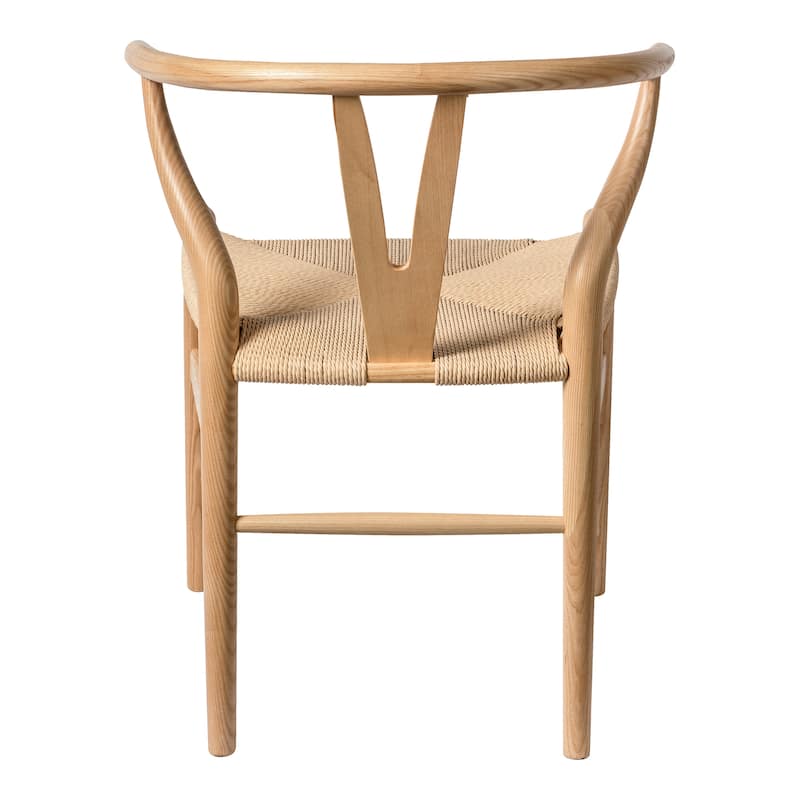Albany-2 - Black - Natural Papercord Seat (Set of 2)