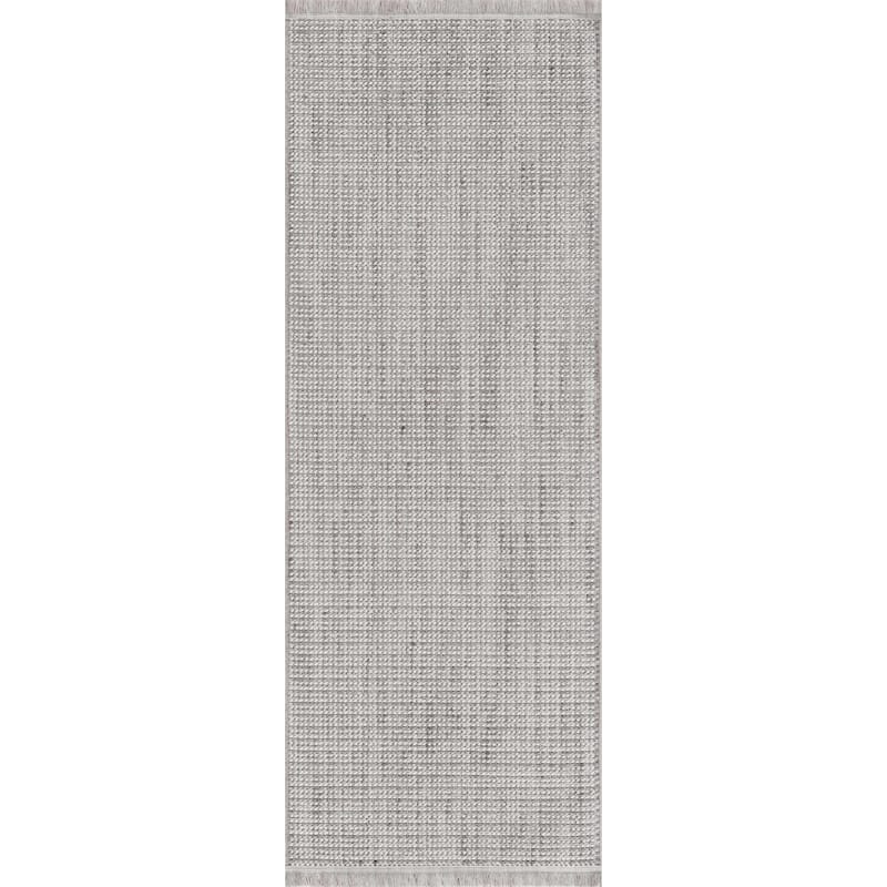 Hauteloom Gowan Hallway, Kitchen Runner Rug - Rose Cream, Nutmeg, Driftwood - 2'7" x 7'3"