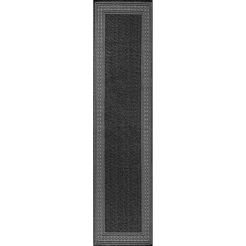JONATHAN Y Havana Classic Diamond Border Indoor/Outdoor Area Rug