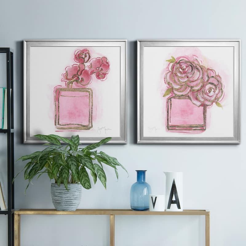 Golden Perfume I-Premium Framed Canvas - Ready to Hang - Multi-Color