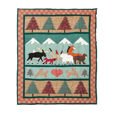Friends of the Forest 50" x 60" Throw Blanket