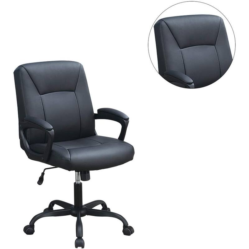 Relax Cushioned Adjustable Office Chair with Upholstered Seat and Back ,Comfort for Home & Desk