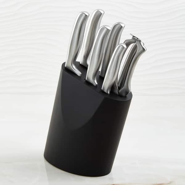 slide 2 of 6, BergHOFF Frame 8Pc Stainless Steel Knife Block Set