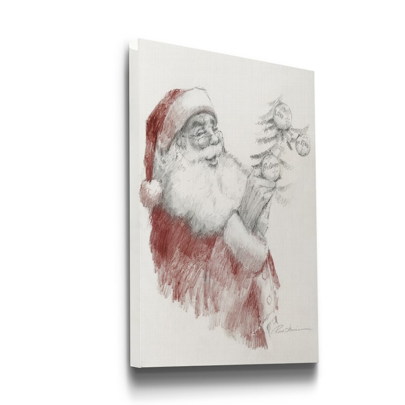 Santa's Touch-Premium Gallery Wrapped Canvas - Ready to Hang