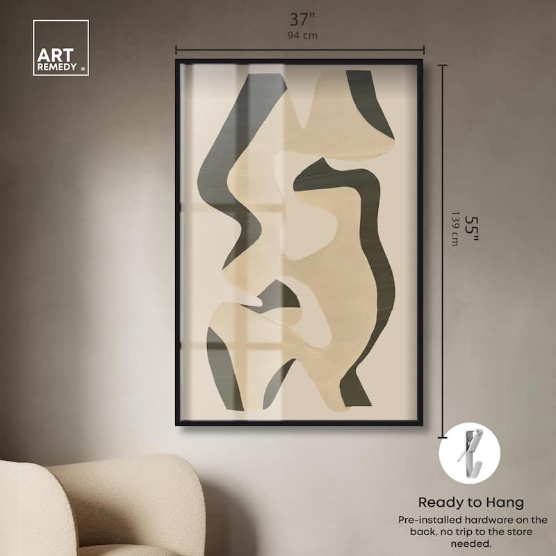 Shapes of Sage I Shadowbox by Art Remedy