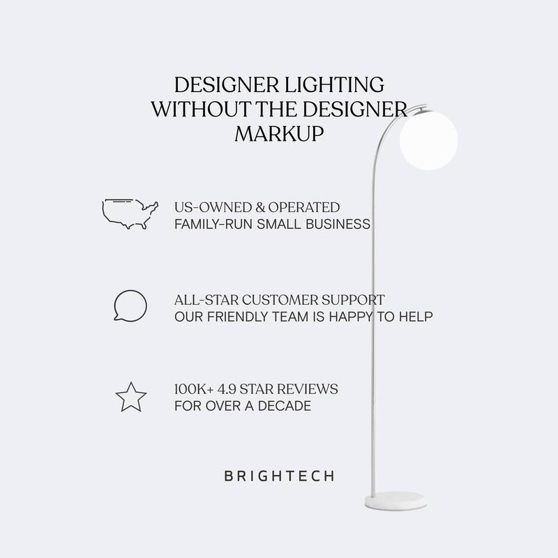 Brightech Squiggle Floor 62.13 in. Antiqued Brass Contemporary Ambient Standing Column Floor Lamp with Ivory Fabric Empire Shade