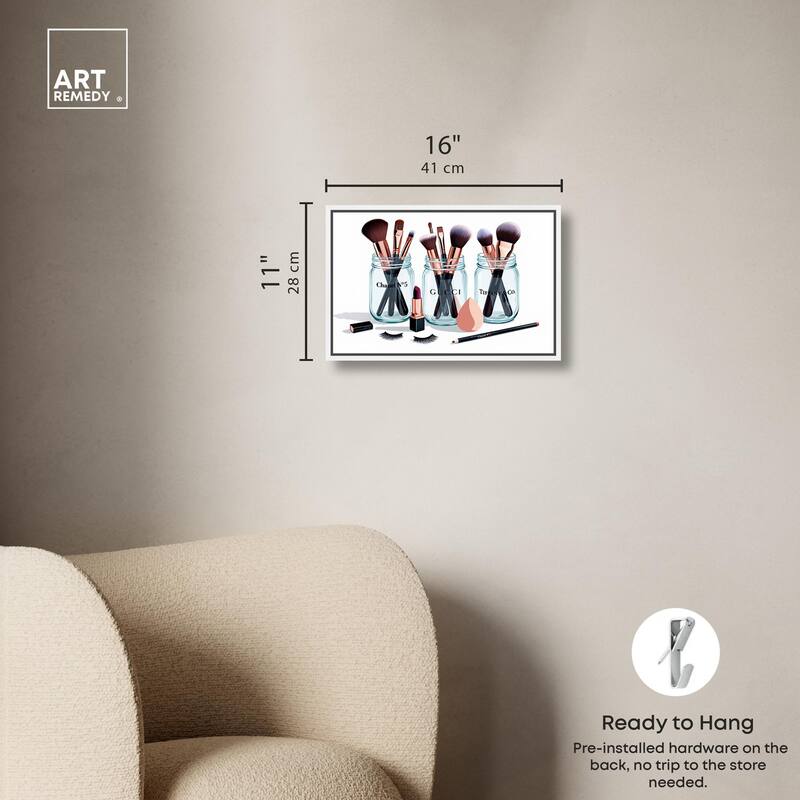 Glamour Glassware Canvas by Art Remedy