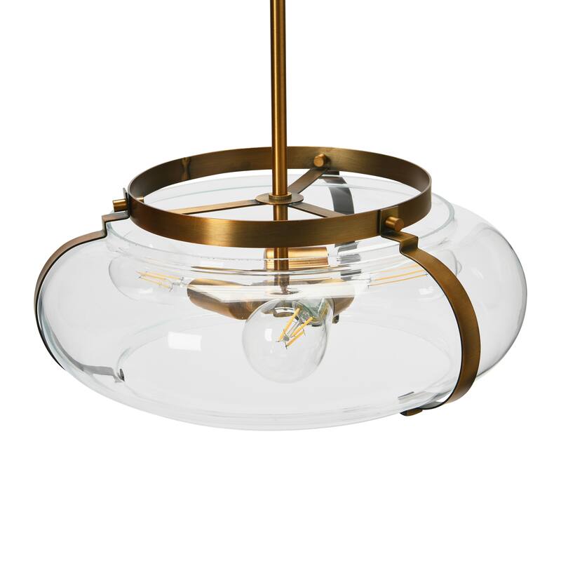 Robert Stevenson Lighting Alston - Glass and Metal Ceiling Light