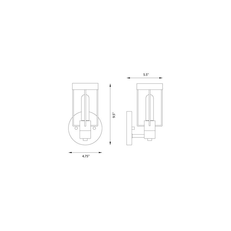 Tafo 1 Light Wall Sconce - 4.75