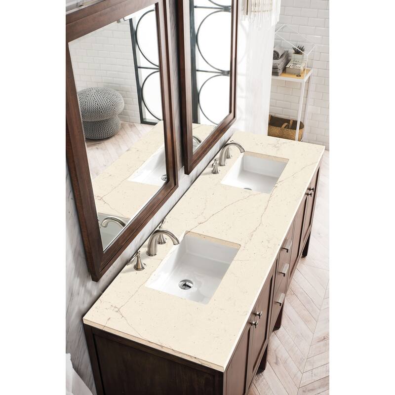 James Martin Vanities Addison 72" Single Vanity, Mid Century Acacia