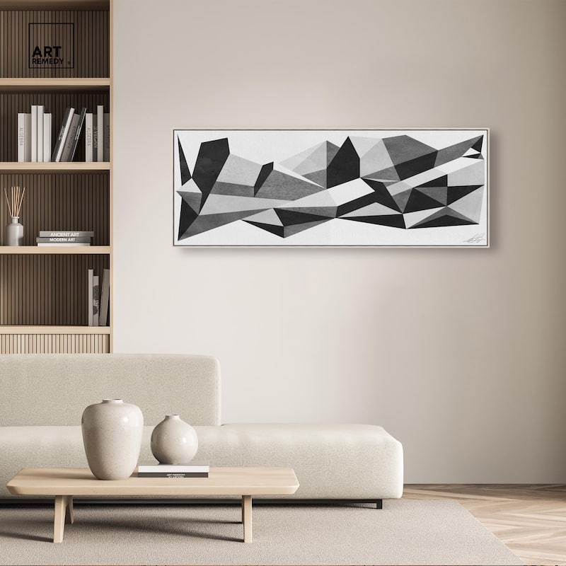 Geometric Panoramic Canvas by Art Remedy