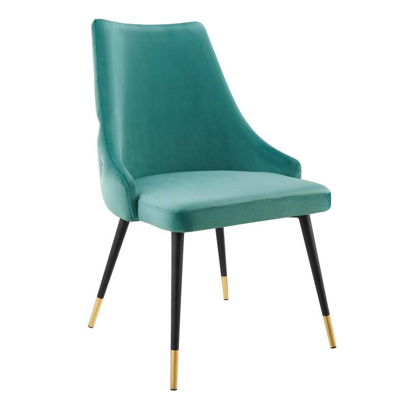 Modway Adorn Dining Side Chair Performance Velvet in Navy, Set of 2
