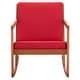 preview thumbnail 84 of 89, SAFAVIEH Outdoor Patio Furniture Vernon Rocking Chair w/ Cushion - 25.6" W x 37.7" D x 30.7" H
