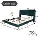 preview thumbnail 69 of 145, Alazyhome Upholstered Platform Bed Frame