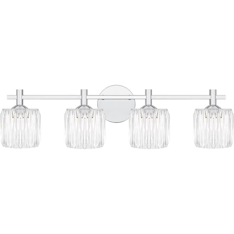 Spade 4-Light Polished Chrome Bath Light