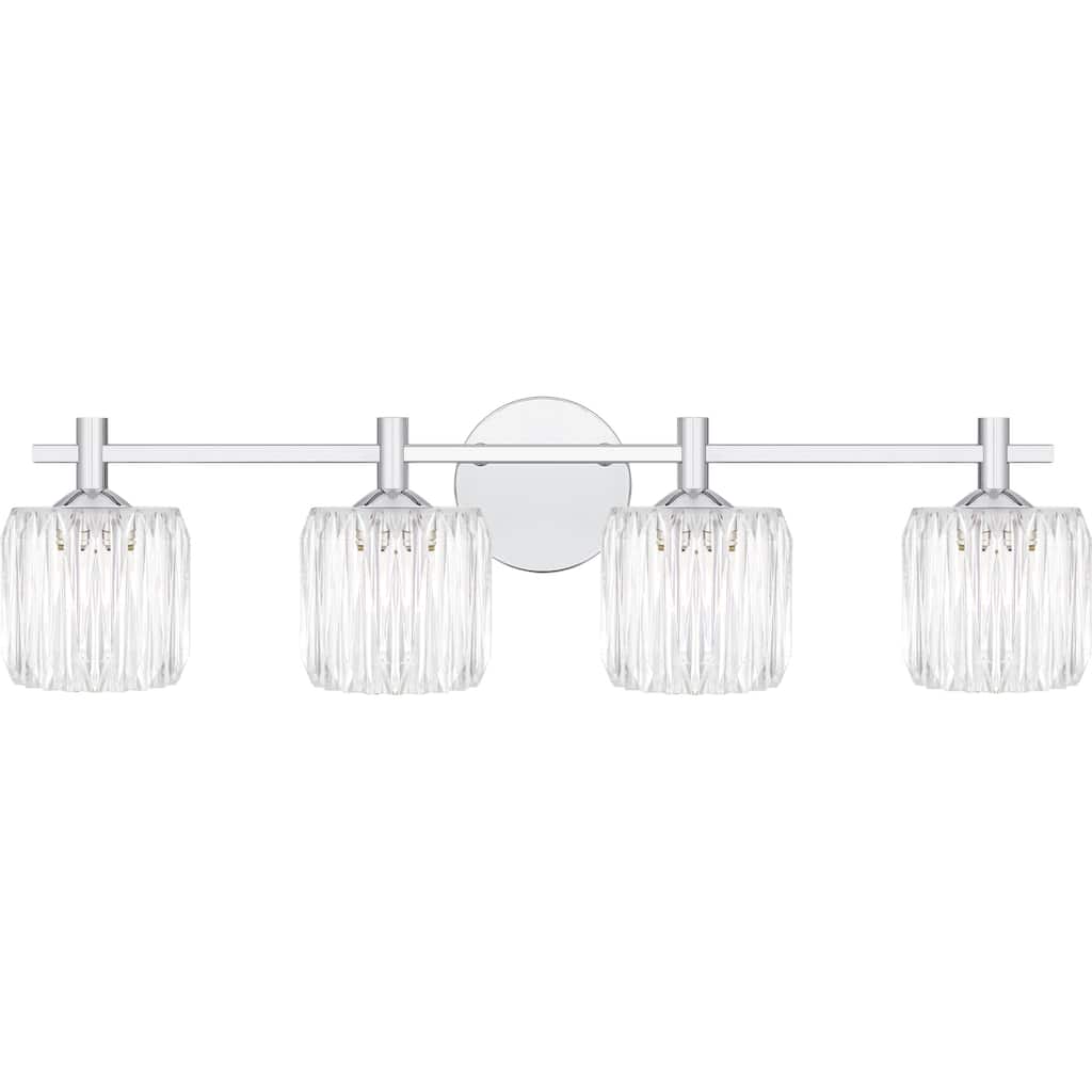 Spade 4-Light Polished Chrome Bath Light