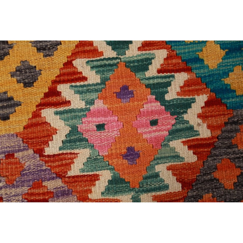 All-Over Kilim Oriental Large Rug Hand-Woven Wool Carpet - 10'3"x 16'4"