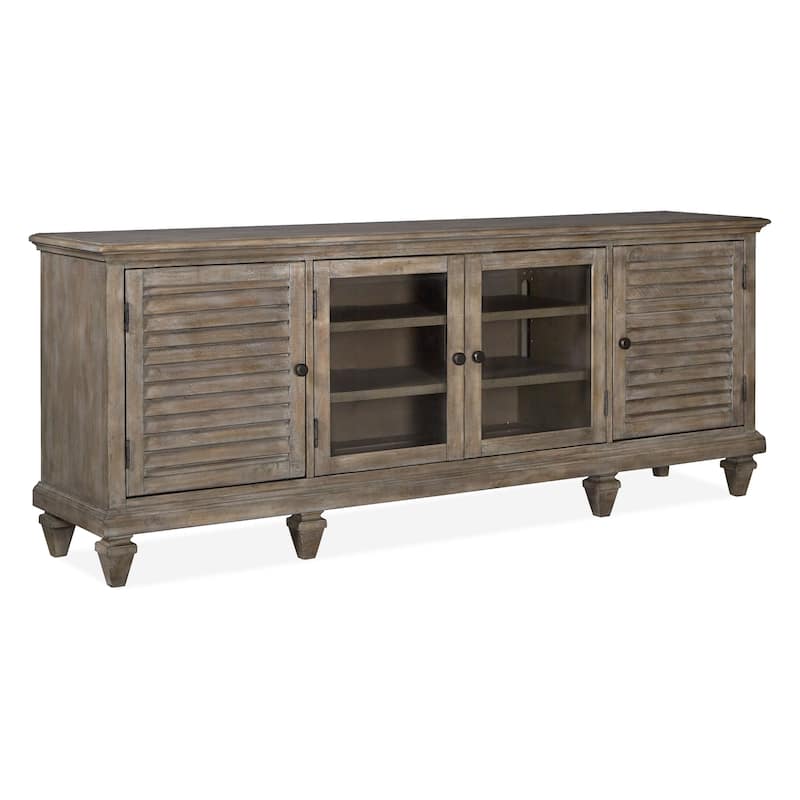 Magnussen Home Calistoga Dovetail Grey Large Console - 82"W x 18"D x 32"H - 82"W x 18"D x 32"H - Grey