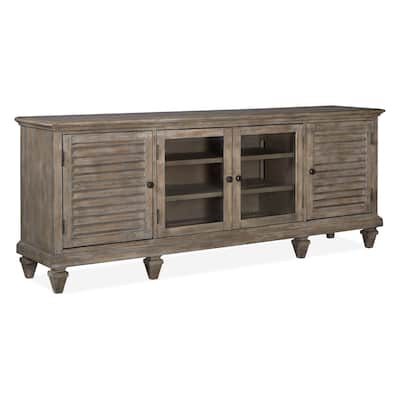 Magnussen Home Calistoga Dovetail Grey Large Console - 82"W x 18"D x 32"H
