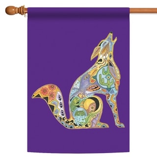 Wolf Ranch Flag Animal Spirits Howling Wolf Outdoor House Flag 40