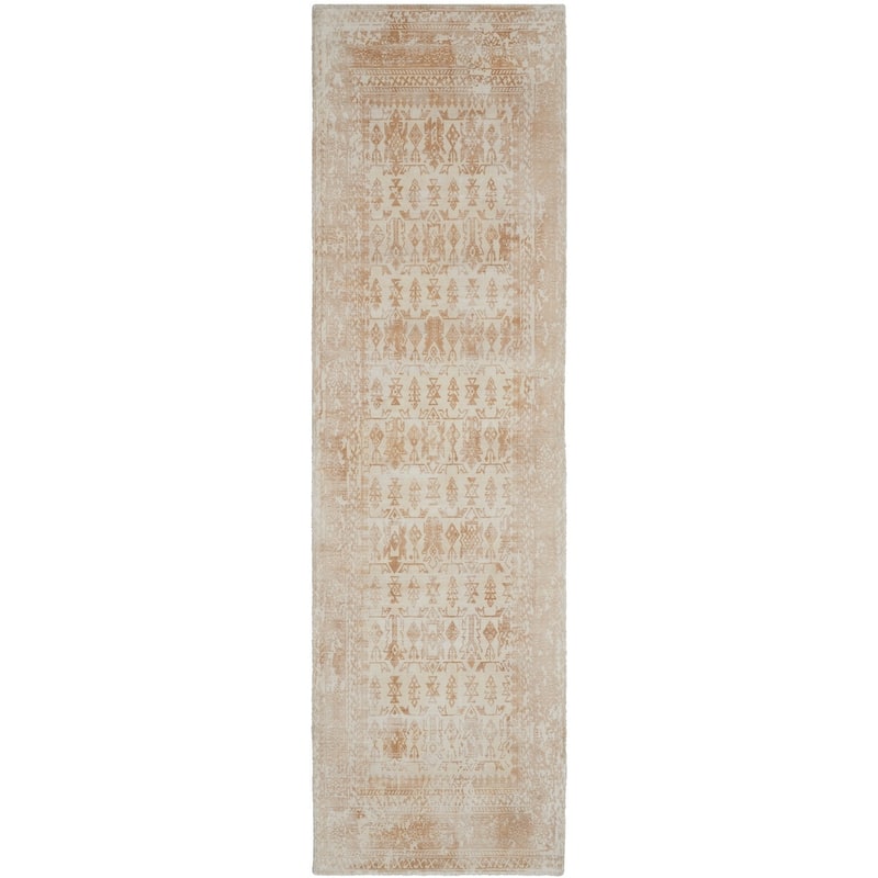 Desert Skies Botanical Persian Vintage Area Rug