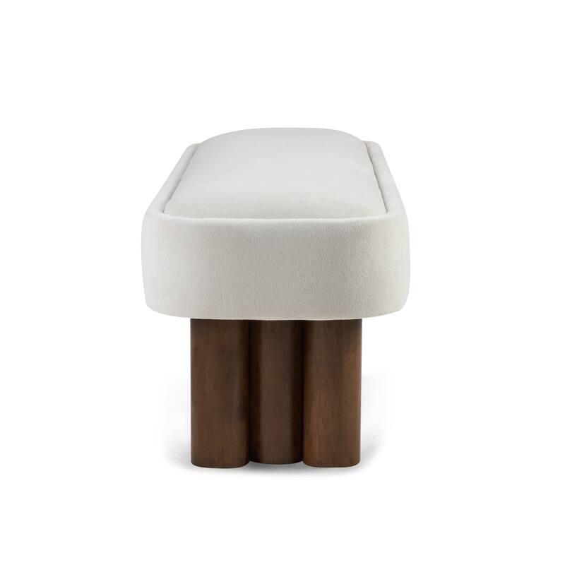 Christopher Knight Home - Modern Upholstered Dining Bench with Padded Seating