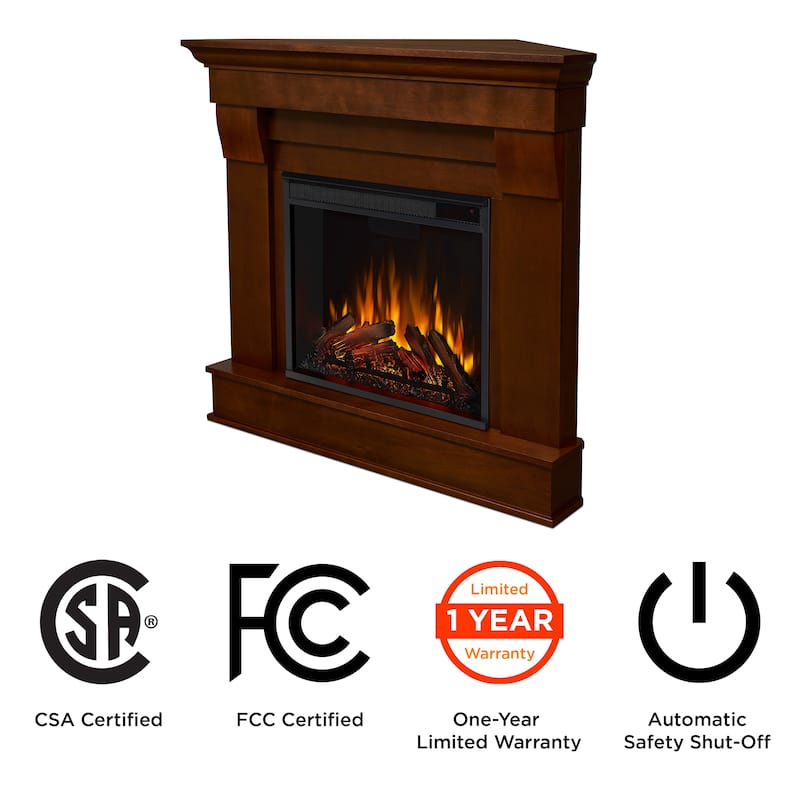 Chateau Corner Electric Fireplace by Real Flame