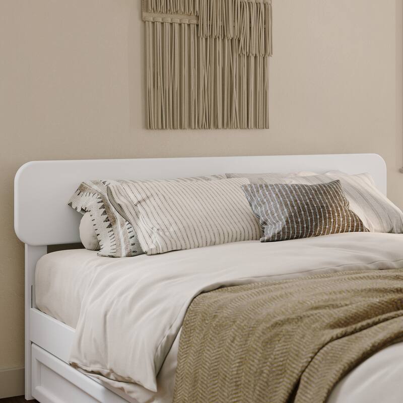 Florence Solid Wood Headboard - White - Queen