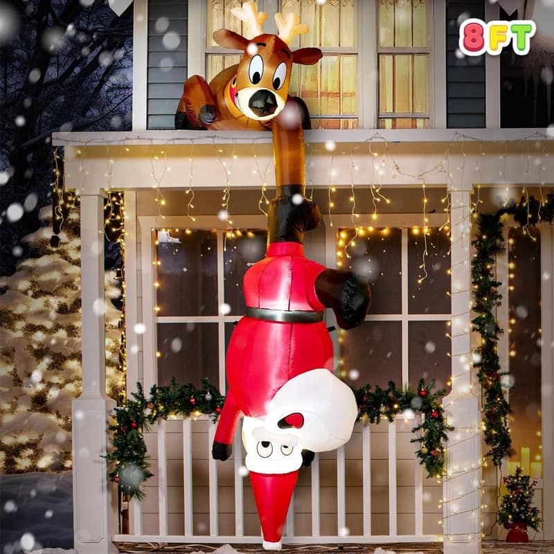 Falling Santa Inflatable Decoration