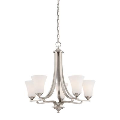 Treme 5-Light Chandelier in Brushed Nickel