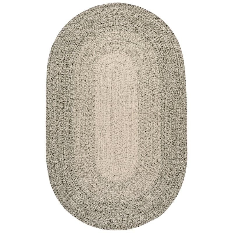 SAFAVIEH Handmade Braided Aubane Casual Rug - 5' x 8' Oval - Beige/Green