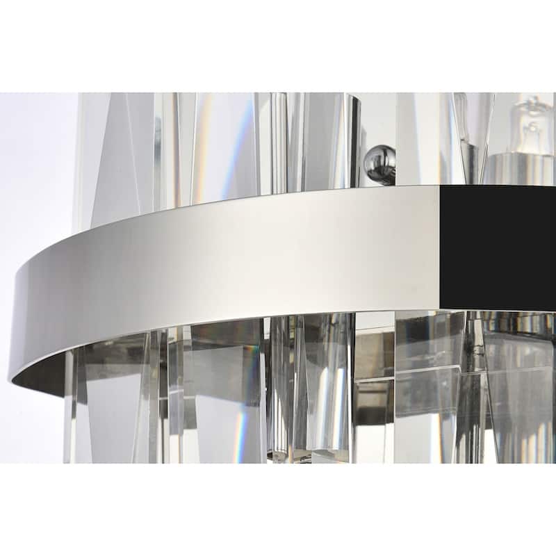 Indigo Home 8 inch crystal bath sconce